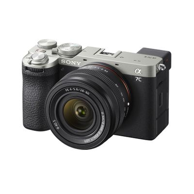 Sony Alpha-7C II Aparat Foto Mirrorless Full Frame 4K 33MP 10fps Kit cu Obiectiv FE 28-60mm F4-5.6 Argintiu