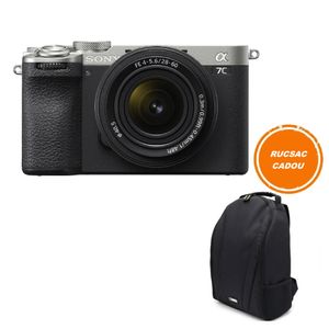 Sony Alpha-7C II Aparat Foto Mirrorless Full Frame 4K 33MP 10fps Kit cu Obiectiv FE 28-60mm F4-5.6 Negru
