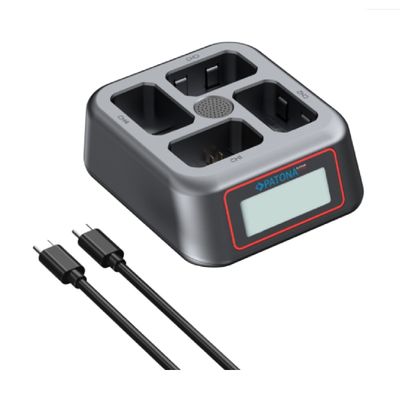 Patona Platinum Incarcator cu 4 canale USB-C QC si PD pentru Sony NP-FW50