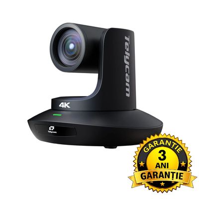 Telycam Vision+ Camera PTZ 4K HDMI NDI USB Zoom Optic 12x Auto-Tracking Negru