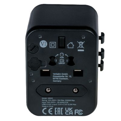 Verbatim UTA-01 Adaptor Universal de Calatorie 2 x USB A