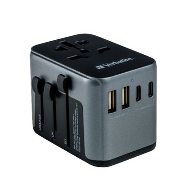 Verbatim UTA-03 Adaptor Universal de Calatorie 6-in-1 3 x USB-C 2 x USB-A