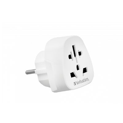 Verbatim Adaptor de Priza EU Alb