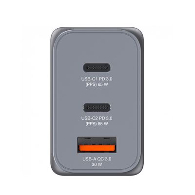 Verbatim Incarcator de Perete GaN 65W 2 x USB-C PD 65W 1 x USB-A QC 3.0