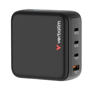 Verbatim Incarcator Mini GaN 140W Display si 4 Porturi Negru