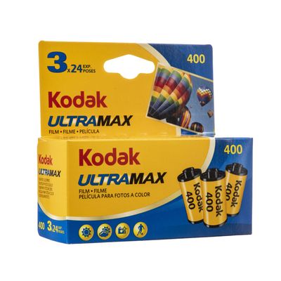 Kodak Ultra Max 400 - film negativ color ingust, pachet de 3 (ISO 400, 135-24)