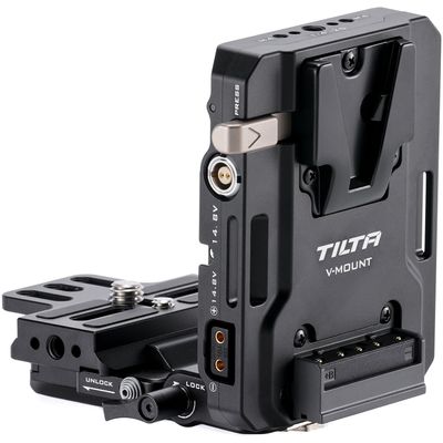 Tilta Placa de Baterie Mini PD V-Mount cu Kit Receptor ARCA Reglabil Negru