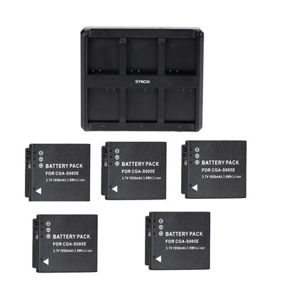SYNCO S005E Set 5 Acumulatori si Incarcator 6 Sloturi Incarcare pentru Xtalk