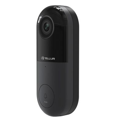Resigilat: Tellur Smart Video Interfon WiFi 1080P, PIR, Wired, Black - RS125061340-1