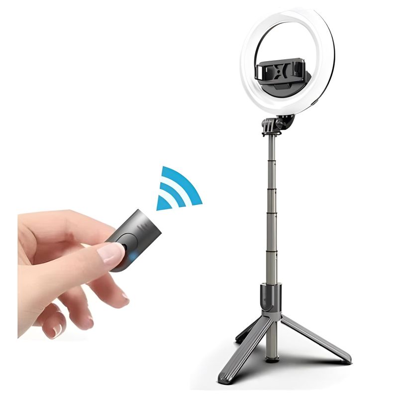 KathayLampaLedBicolorCircularacuTelecomandasiMinitrepiedExtensibil70cm