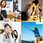 KathayLampaLedBicolorCircularacuTelecomandasiMinitrepiedExtensibil70cm