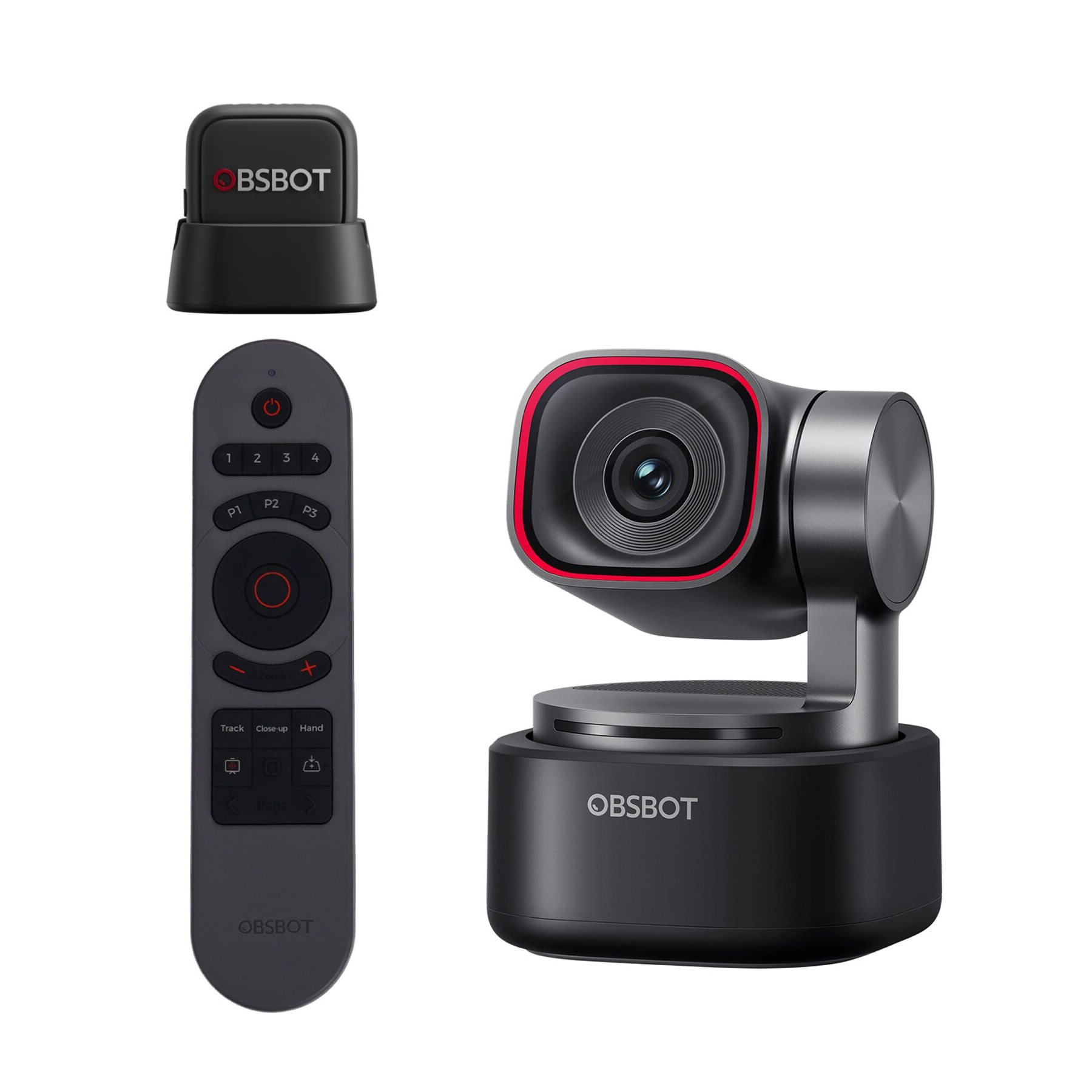 marii initiati ai indiei si parintele paisie OBSBOT Tiny 3 Mic Combo Camera PTZ AI 4K cu Microfon si Telecomanda