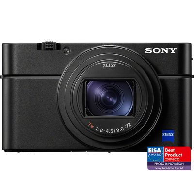 [Pachet] Sony RX100 Mark VII Aparat Foto 20.2 MP UHD 4K HDR Negru + Fancier Nest NT550 Trepied + Peak Design Curea de Mana + Vsgo Kit Curatare Lentile