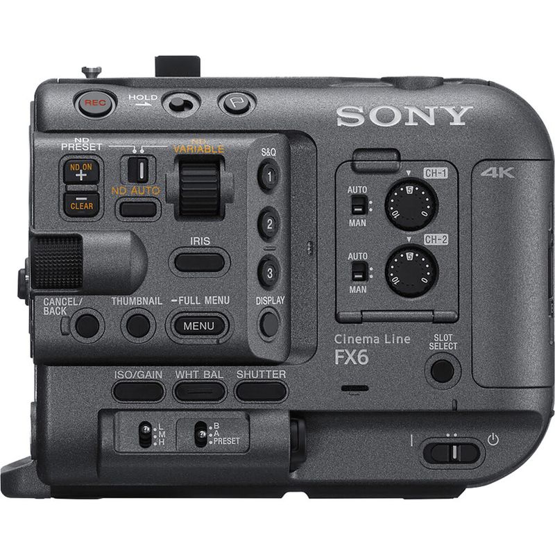 SonyAlphaILMEFX6CameraCinematicaFullFrame4KBody