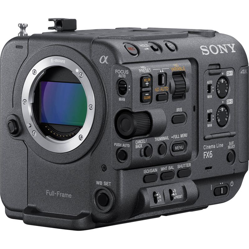 SonyAlphaILMEFX6CameraCinematicaFullFrame4KBody