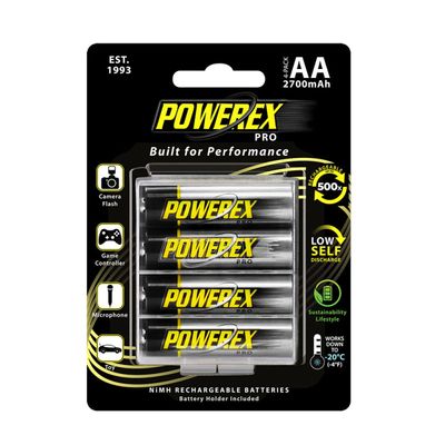 Maha Powerex PRO MHRAA4PRO2 Set 4 Acumulatori R6 2700mAh 1.2V Generatia 2