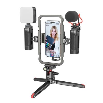 SmallRig 3384D Kit Video pentru Smartphone cu Sistem Audio si Lumini