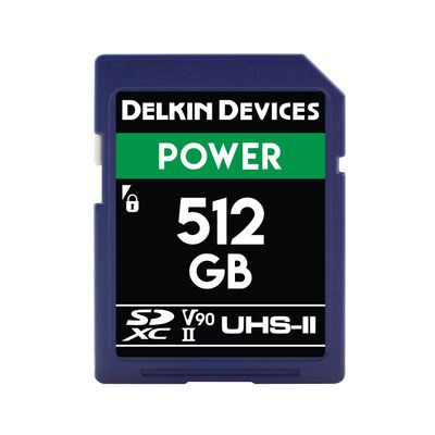 Delkin Power 2000X Card de Memorie SDXC 512GB UHS-II U3/V90 R300/W250