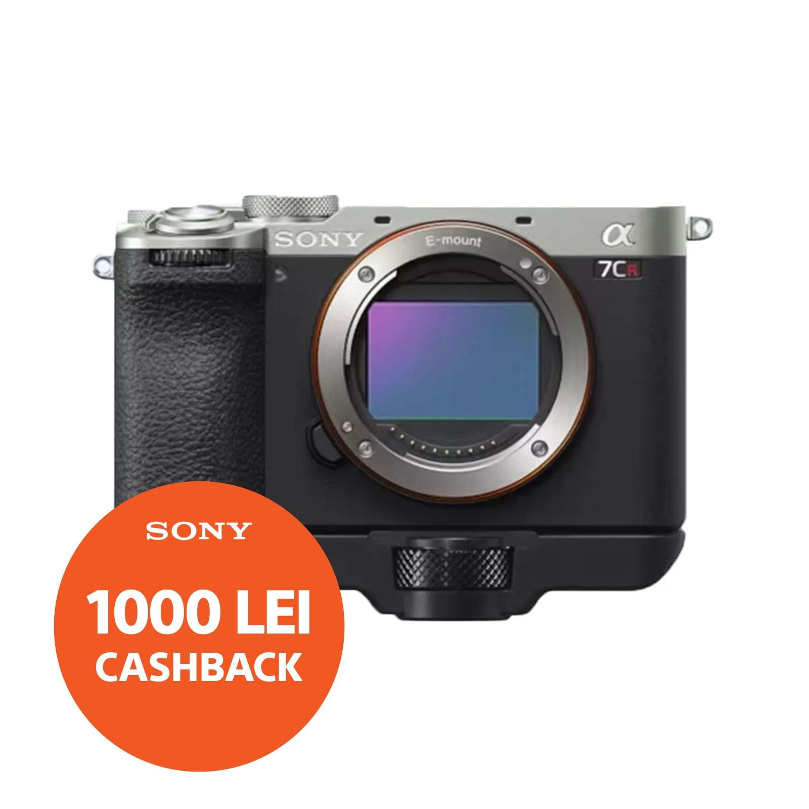 Cameras Sony Alpha-7CR Aparat Foto Mirrorless  Full Frame 4K 61MP Body Argintiu