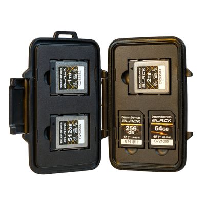 Delkin Carcasa Rezistenta pentru CFexpress Tip B 3x CFexpress Tip B / 2x SD si 2x microSD