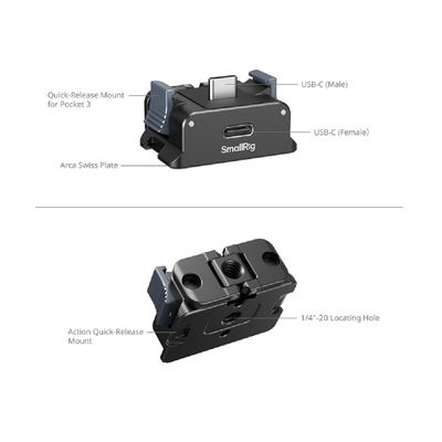 Smallrig 5376 Adaptor Baterie pentru DJI Osmo Pocket 3