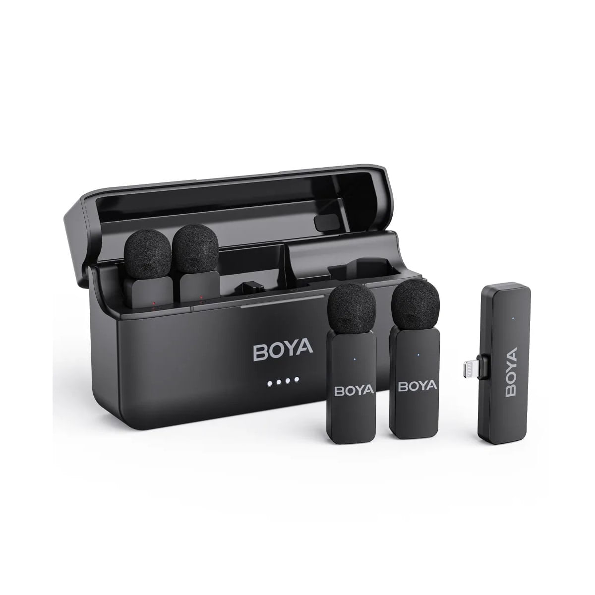 microfoane Resigilat: BY-V4D Sistem Microfon Wireless 2.4GHz 4TX + 1RX Lightning - RS125087638-1