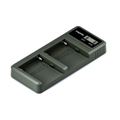 Tilta Incarcator Acumulator Tip L-Series/NP-F cu 2 Canale Verde