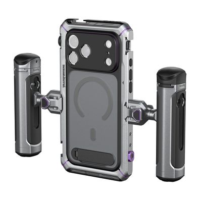 Resigilat: SmallRig 5585 Kit Cage cu Manere Laterale pentru iPhone 17 Pro Megatron Edition - RS125096394-1