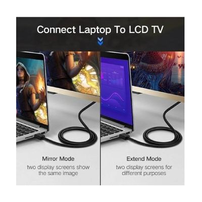 Ugreen HD104 Cablu Video HDMI Tata la HDMI Tata 4K UHD 60Hz 8m Negru