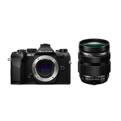 OM System OM-5 Mark II Aparat Foto Mirrorless 20MP Video 4K Kit cu Obiectiv 12-40mm F2.8 II Negru