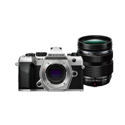 OM System OM-5 Mark II Aparat Foto Mirrorless 20MP Video 4K Kit cu Obiectiv 12-40mm F2.8 II Argintiu