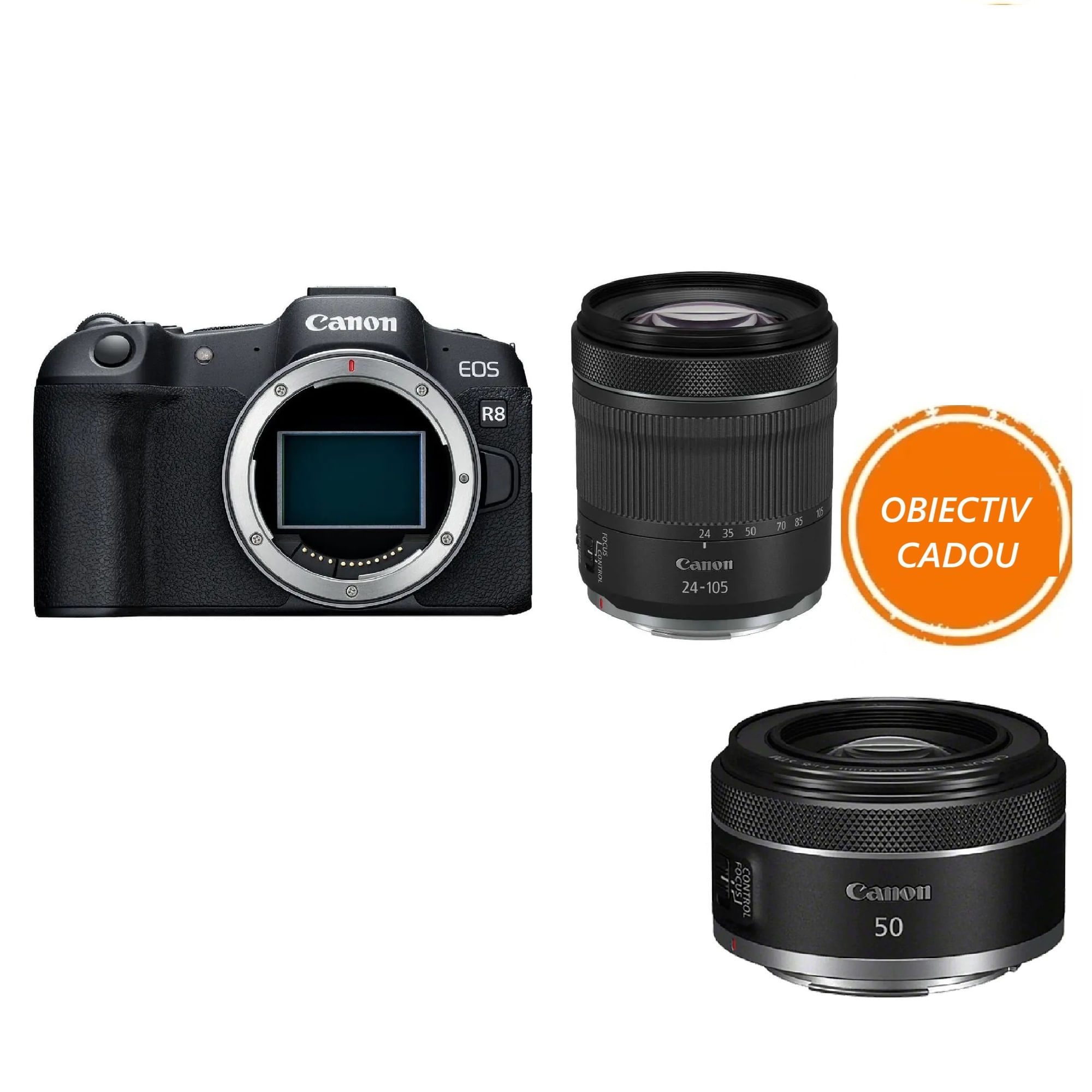 laptopuri acer Canon EOS R8 Aparat Foto Mirrorless Kit cu Obiectiv RF 24-105 F4-7.1 IS STM