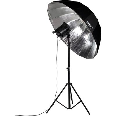 Nanlite U-135DS Umbrela Parabolica Argintie 135cm