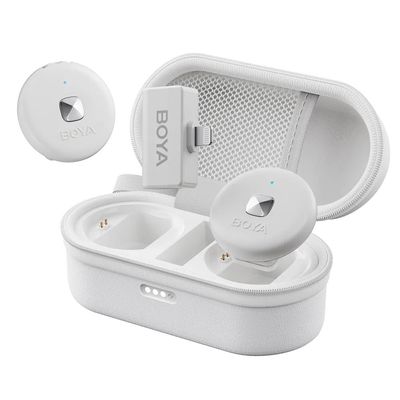 Resigilat: Boya OMIC-D Sistem Wireless Dual RX + 2TX Lightning Alb - RS125079344-2