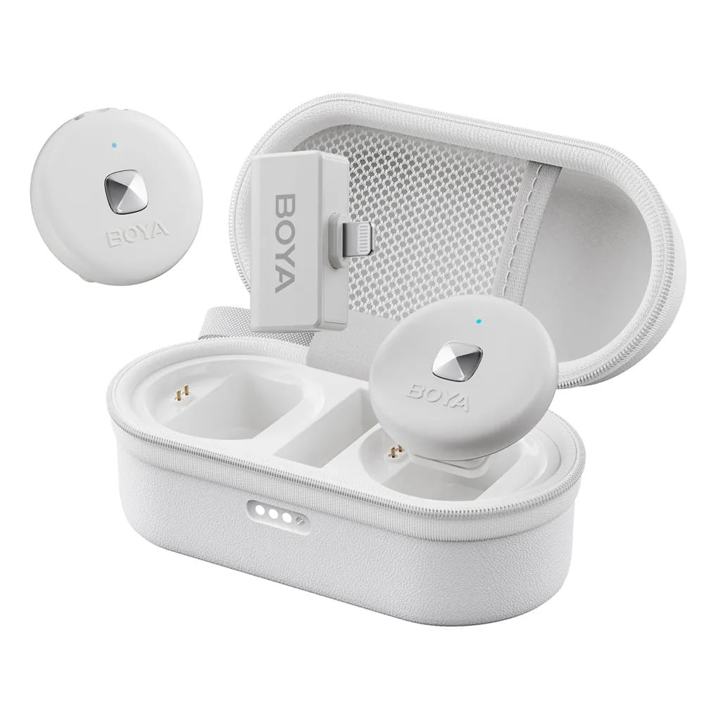 microfoane Resigilat: Boya OMIC-D Sistem Wireless Dual RX + 2TX Lightning Alb - RS125079344-2