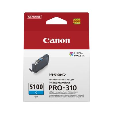 Canon Cerneala PFI-5100OC Lucia PRO II Cyan pentru PRO-310