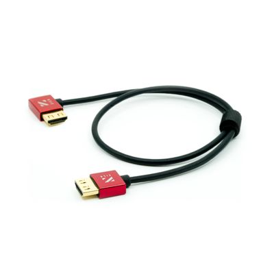 Resigilat: ZILR Cablu HDMI 8Kp60 Hyper Thin Ultra High Speed 50cm Conector Unghi Drept cu Ethernet - RS125090065-1