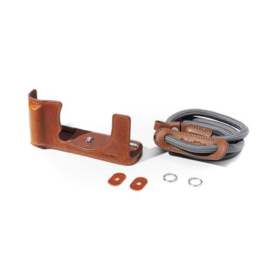 Smallrig 5449 Husa din Piele si Curea de Umar pentru FUJIFILM X-E5 Maro