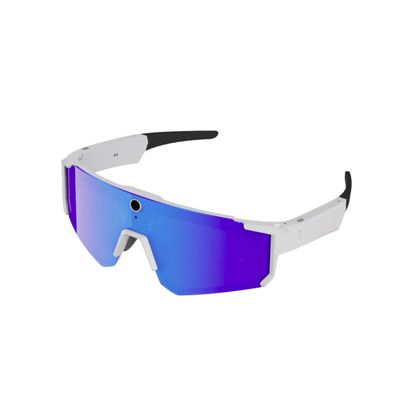 Colmi V06 Ochelari de Soare Sportivi AI Alb cu Lentile Albastre