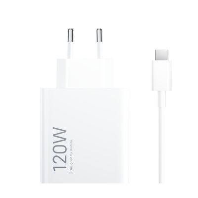 Xiaomi 120W HyperCharge Combo Type-A EU Incarcator Rapid cu Cablu USB-C 1 m Alb