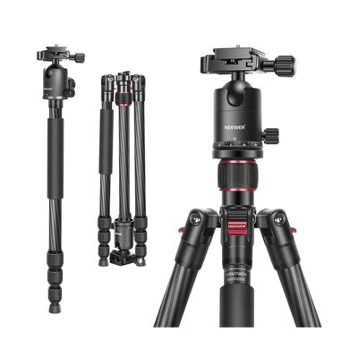 Neewer N55C Trepied 2in1 din Carbon cu Cap Bila 168 cm