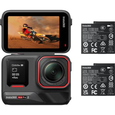 Resigilat: Insta360 Ace Pro 2 8K Camera de Actiune cu 2 Acumulatori - RS125085152-5