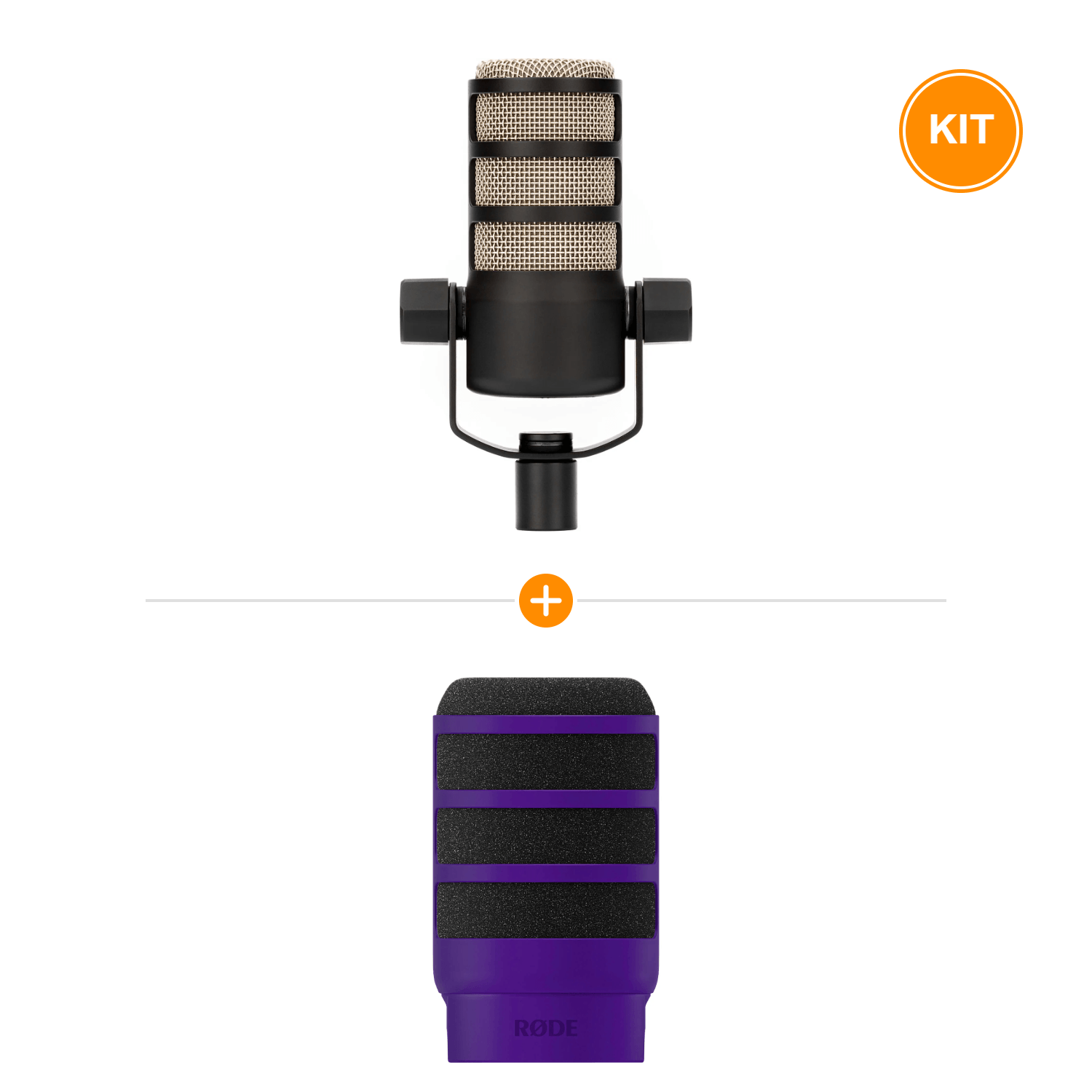 [Pachet] Rode PodMic XLR + Rode WS14 Pop Filtru Mov