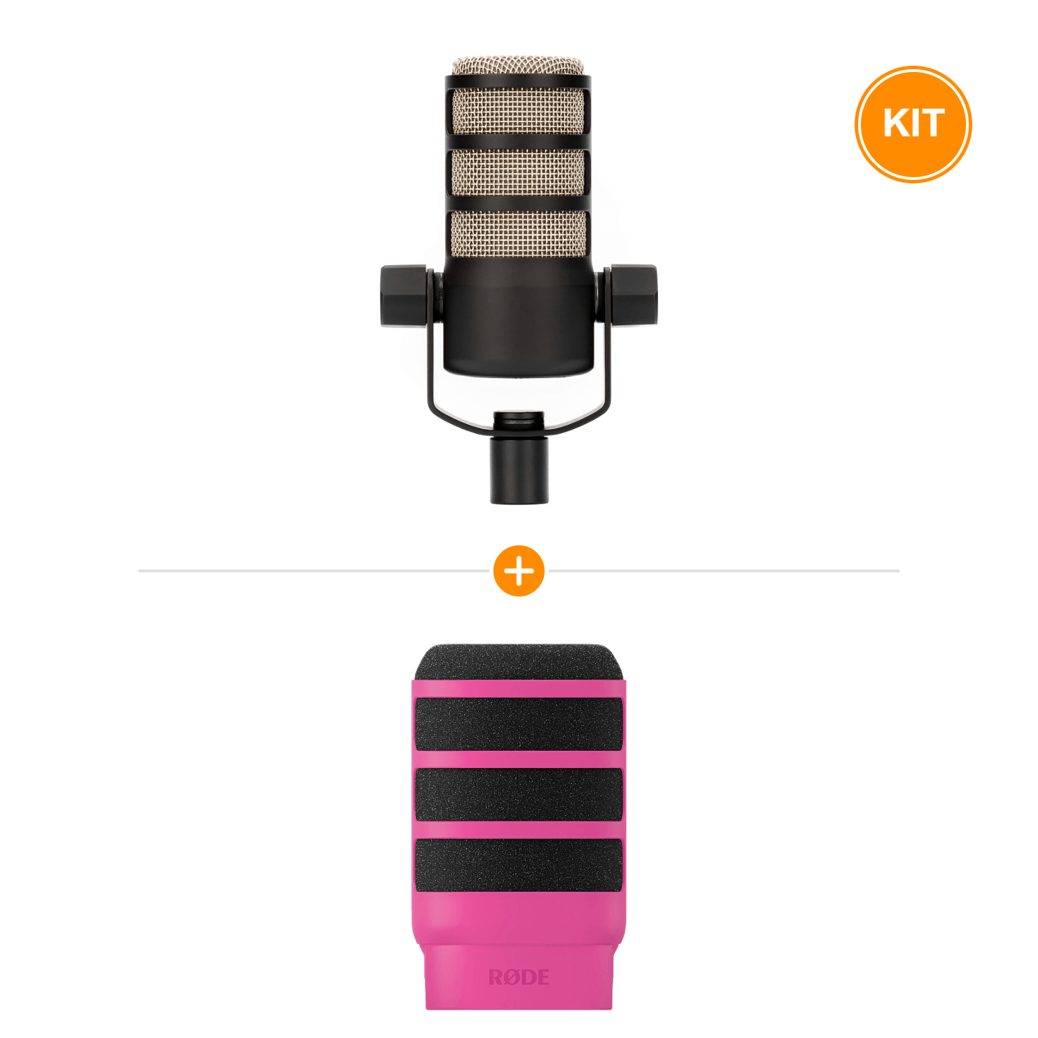 [Pachet] Rode PodMic XLR + Rode WS14 Pop Filtru Roz