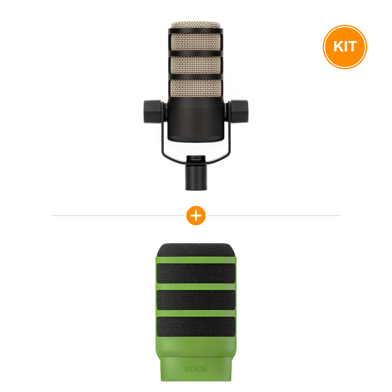 [Pachet] Rode PodMic XLR + Rode WS14 Pop Filtru Verde