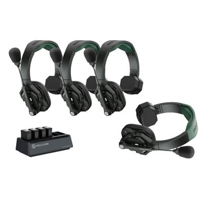 Hollyland Solidcom SE Pro Sistem Intercom 4 x Headset cu Noise Cancelling