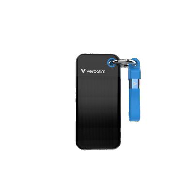 Verbatim Pocket SSD Extern 256GB USB 3.2 Gen 2 Tip C Negru/Albastru