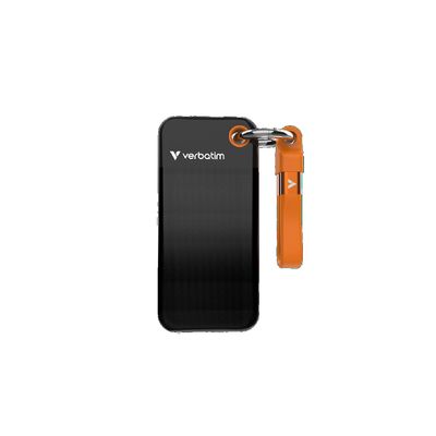 Verbatim Pocket SSD Extern 256GB USB 3.2 Gen 2 Tip C Negru/Portocaliu