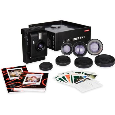 Lomography Lomo Instant Aparat Foto Instant cu 3 Obiective Negru