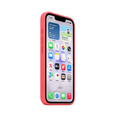 Apple Husa Silicon cu MagSafe pentru IPhone 17e Bright Guava
